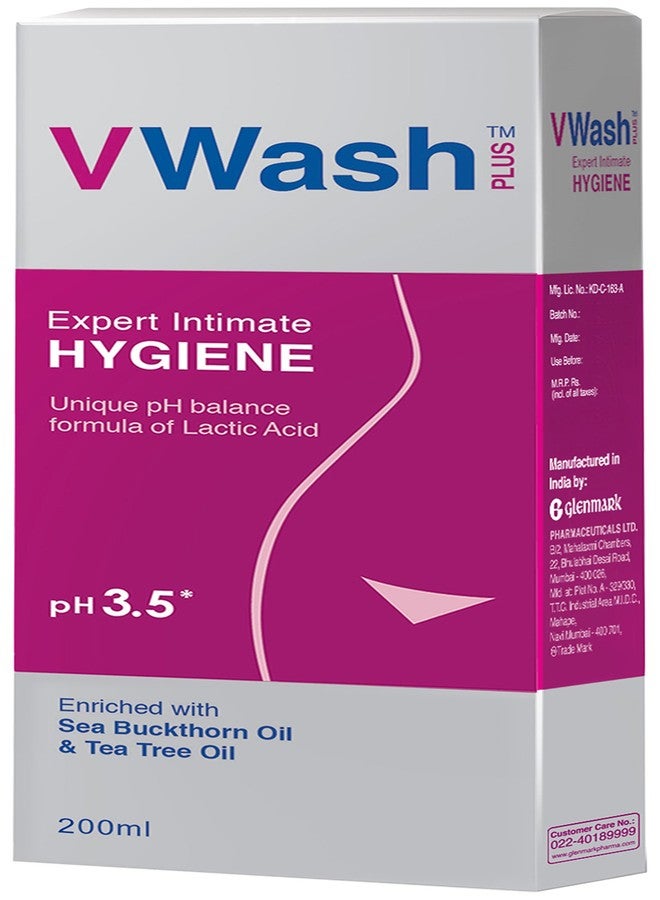 VWash Plus Intimate Hygiene Wash - 200 ml (Pack of 2) - Image 3